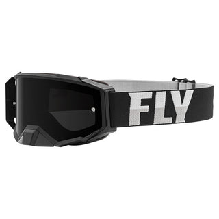 Fly Zone Pro Black/White Goggles with Dark Smoke/Smoke Lens