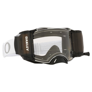 Oakley Airbrake MX Tuff Blocks White - Clear Roll Off