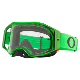 Oakley Airbrake Tuff Blocks Moto Green - White Clear Lens