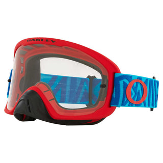 Oakley O Frame 2.0 Pro Angle Red Goggles With Clear Lens