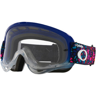Oakley O Frame Troy Lee Designs Tessell Blue Goggles - Clear Lens
