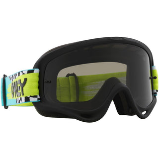 Oakley O Frame Teal Checks Goggles With Dark Grey Lens
