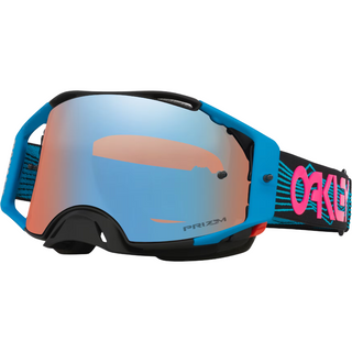 Oakley Airbrake Blue Wired Goggles with Dark MX Sapphire Iridium Lens