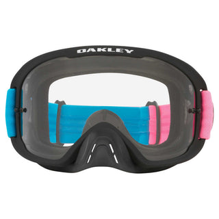 Oakley O Frame 2.0 Pro 2 Stroke Blue Pink Goggles With Clear Lens