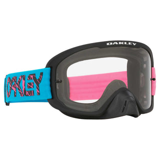 Oakley O Frame 2.0 Pro 2 Stroke Blue Pink Goggles With Clear Lens
