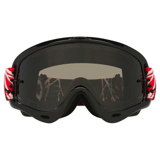 Oakley O Frame Red Eddie Goggles With Dark Grey Lens - MotoHeaven