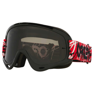 Oakley O Frame Red Eddie Goggles With Dark Grey Lens - MotoHeaven