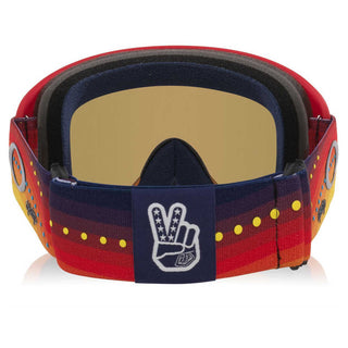 Oakley O-Frame 2.0 Pro MX TLD Red/Orange Goggles With Black Ice Iridium Lens
