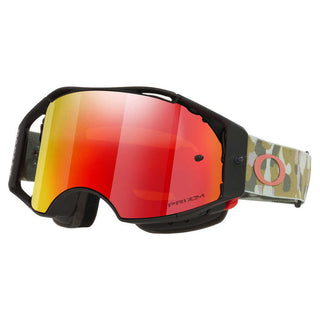Oakley Airbrake MTB Green Camo Goggles With Prizm Trail Torch Lens