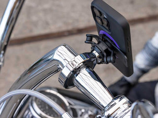 Quad Lock Motorcycle Handlebar Mount Pro Chrome - Large