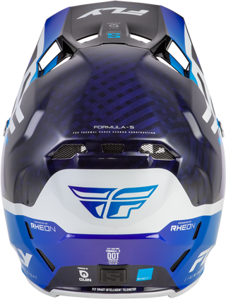 Fly Racing Formula S Carbon Byte Helmet - Blue Carbon/Blue/White