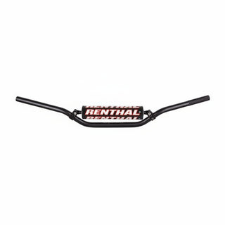 Renthal 7641BK MX 7/8 Button High 5.5" Handlebar with Bar Pad - Black