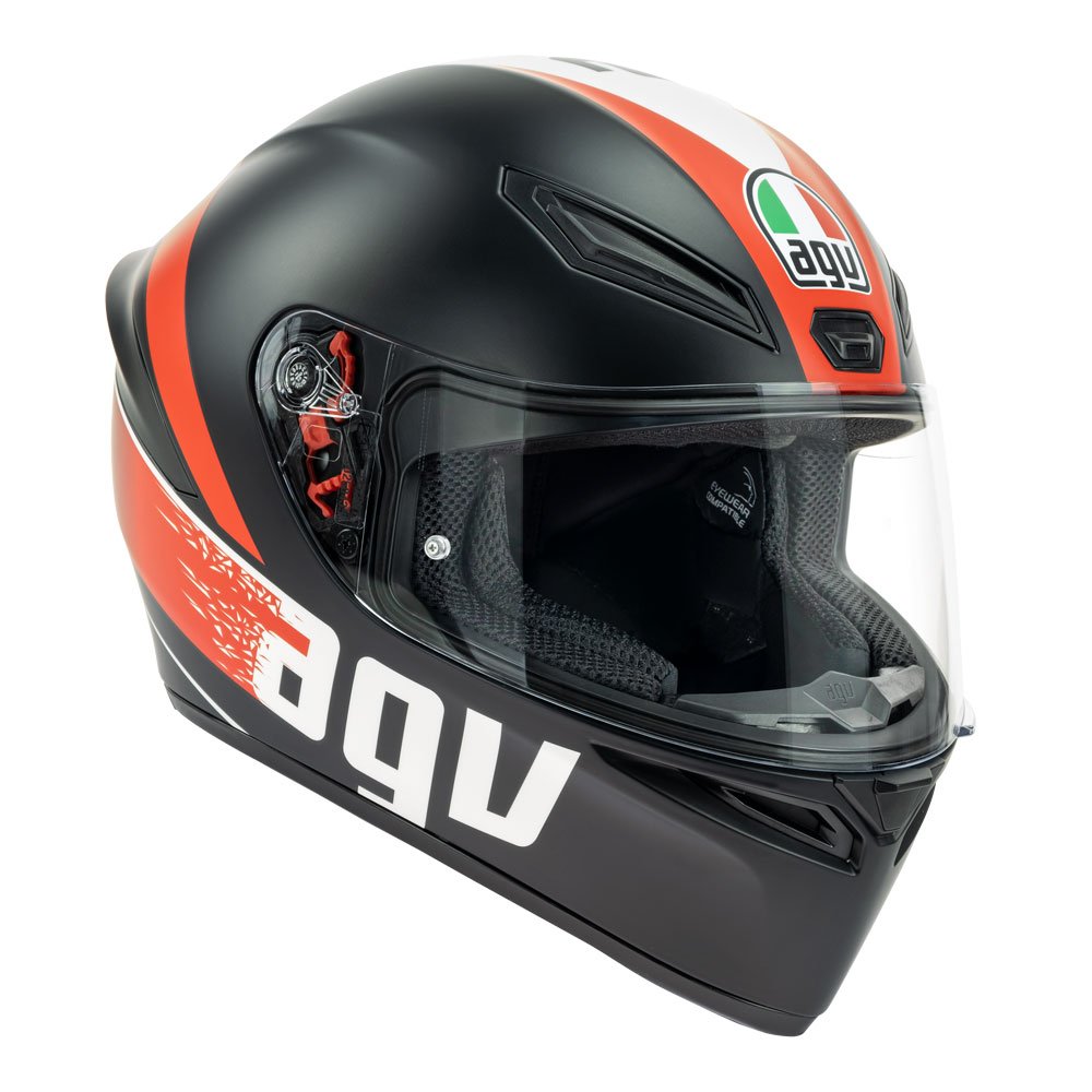 AGV K1 Grip Helmet - Matt Black/Red