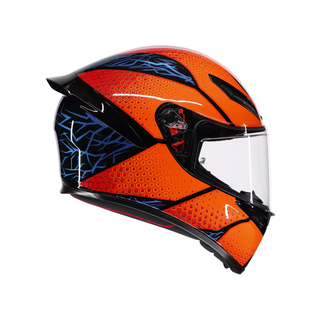 AGV K1 S Speedarmor Full Face Helmet - Black/Orange/Blue - MotoHeaven