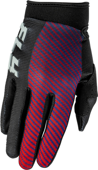 Fly Racing 2026 F-16 Youth Gloves - Black/Red/Purple