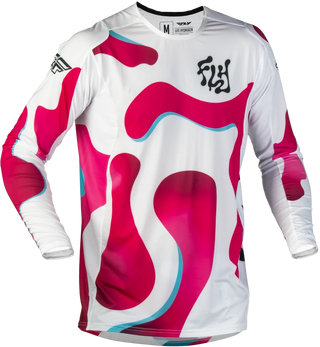 Fly Racing 2027 Lite SE MX Vibe Jersey - White / Pink / Blue
