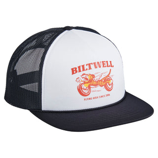 Biltwell Tiger Trucker Hat Cap - Black / White