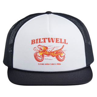 Biltwell Tiger Trucker Hat Cap - Black / White