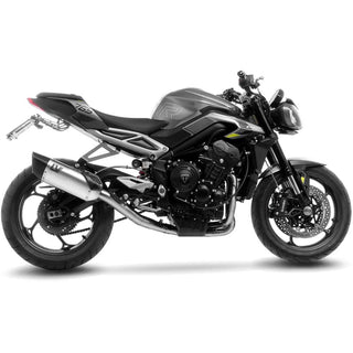 LeoVince Passenger Footpeg Removal Kit Black Aluminium For Triumph Street Triple 765 R 2023-2024