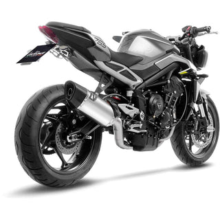 LeoVince Passenger Footpeg Removal Kit Black Aluminium For Triumph Street Triple 765 R 2023-2024