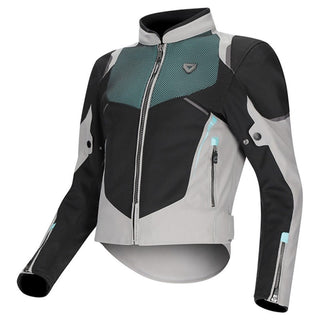 Dririder Air-Ride Pro Summer Ladies Jacket - Light Grey / Black / Teal
