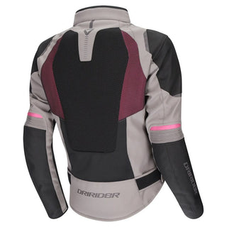 Dririder Air-Ride Pro Summer Ladies Jacket - Dark Grey / Pink