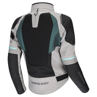 Dririder Air-Ride Pro Summer Ladies Jacket - Light Grey / Black / Teal