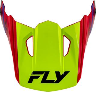 Fly Racing Kinetic Youth Scrap Peak - Red / Hi-Vis / Purple / Black