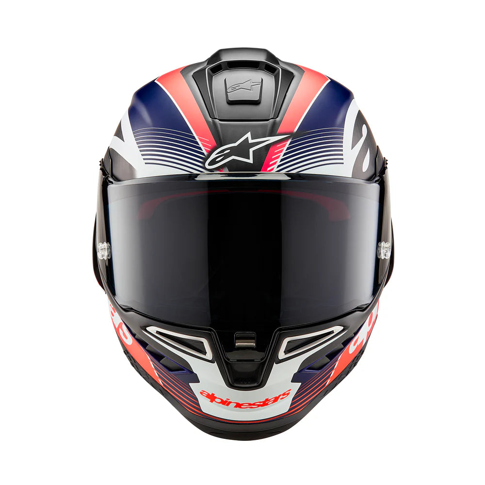 Alpinestars Supertech R10 Helmet - Team Carbon Red Blue