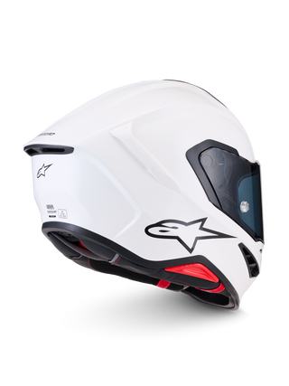 Alpinestars Supertech SR7 Solid ECE06/DOT Full Face Helmet  White Glossy
