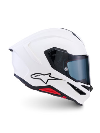 Alpinestars Supertech SR7 Solid ECE06/DOT Full Face Helmet  White Glossy