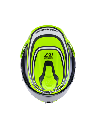 Alpinestars Supertech SR7 Zeal ECE06/DOT Full Face Helmet  Yellow Fluo/Black/White Glossy