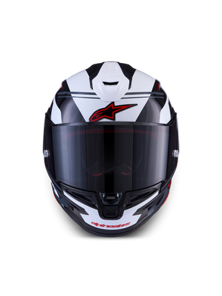 Alpinestars Supertech SR7 ACore ECE06/DOT Full Face Helmet  Black/White/Red Glossy