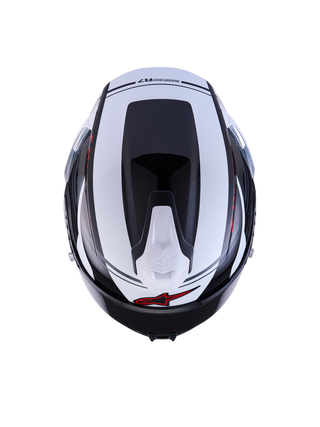 Alpinestars Supertech SR7 ACore ECE06/DOT Full Face Helmet  Black/White/Red Glossy