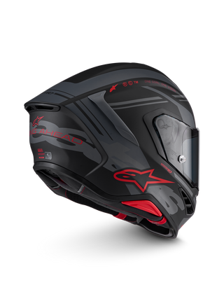Alpinestars Supertech SR7 ACore ECE06/DOT Full Face Helmet  Black/Gray/Red Matte
