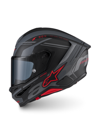 Alpinestars Supertech SR7 ACore ECE06/DOT Full Face Helmet  Black/Gray/Red Matte