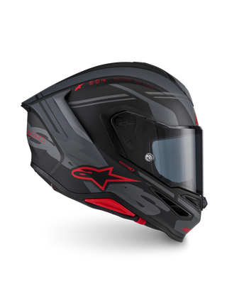 Alpinestars Supertech SR7 ACore ECE06/DOT Full Face Helmet  Black/Gray/Red Matte