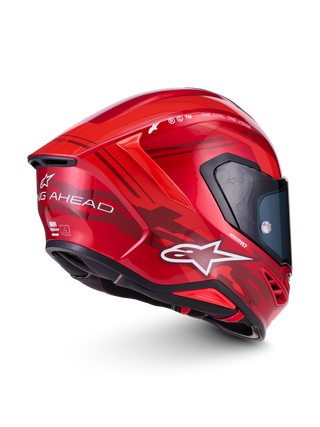 Alpinestars S-R7 A-Core ECE06/DOT Full Face Helmet - Red/White Glossy