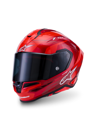 Alpinestars S-R7 A-Core ECE06/DOT Full Face Helmet - Red/White Glossy
