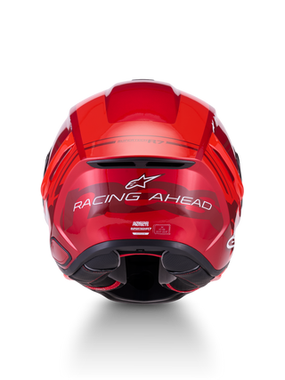 Alpinestars S-R7 A-Core ECE06/DOT Full Face Helmet - Red/White Glossy