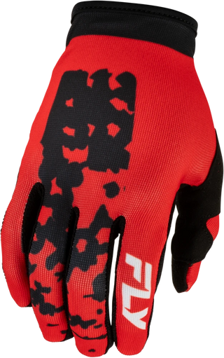 Fly Racing 2027 Lite Youth Flake Gloves - Red / Black