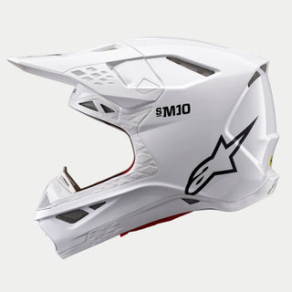 Alpinestars Supertech SM10 Solid Full Face Helmet ECE 22.06 - Gloss White