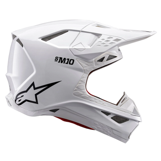 Alpinestars Supertech SM10 Solid Full Face Helmet ECE 22.06 - Gloss White