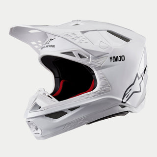 Alpinestars Supertech SM10 Solid Full Face Helmet ECE 22.06 - Gloss White