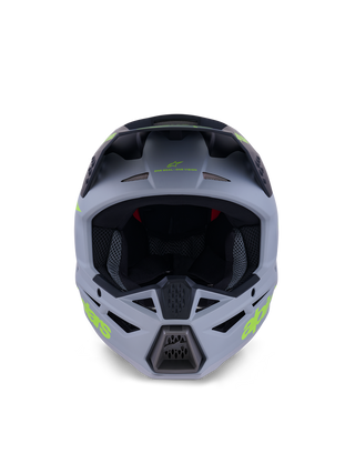 Alpinestars SM3 Radium ECE06 Helmet - Gray/Black/Fluro-Yellow/Matt
