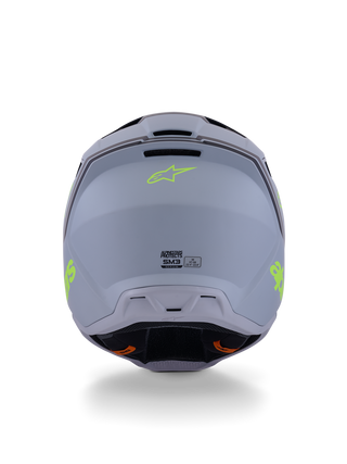Alpinestars SM3 Radium ECE06 Helmet - Gray/Black/Fluro-Yellow/Matt
