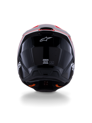 Alpinestars SM3 Radium ECE06 Helmet - Black/Fluro-Red/White/Glossy