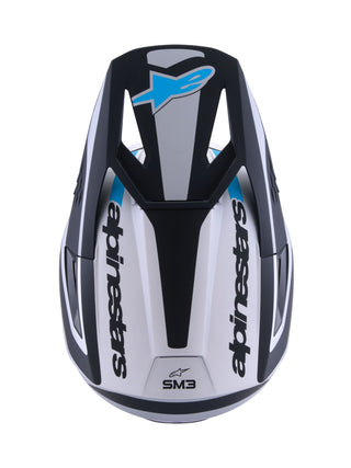 Alpinestars SM3 Heat ECE06 Visor - Silver Blue Black Matt
