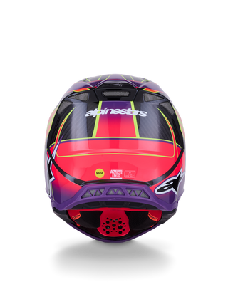 Alpinestars Supertech SM10 Era Helmet - Pink / Violet / Fluro Yellow Glossy
