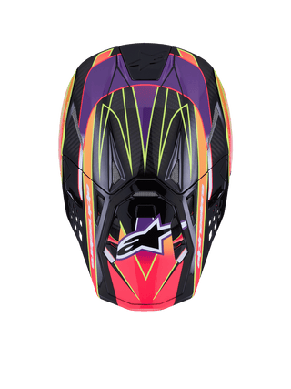Alpinestars Supertech SM10 Era Helmet - Pink / Violet / Fluro Yellow Glossy
